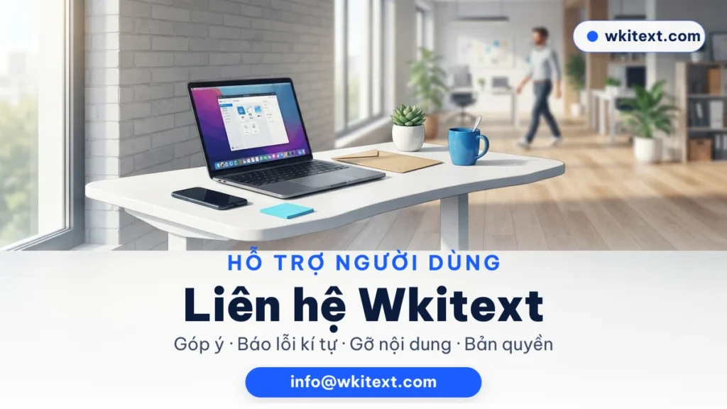 Liên hệ Wkitext qua email info@wkitext.com