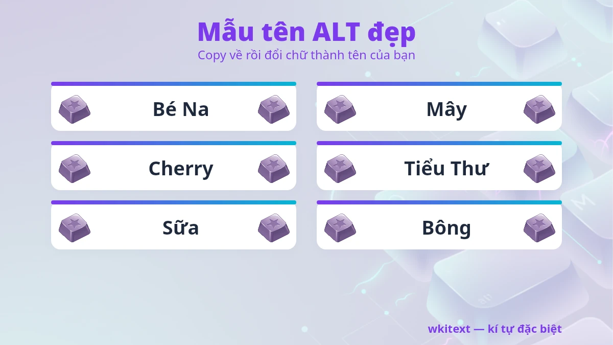 Mẫu tên ALT đẹp