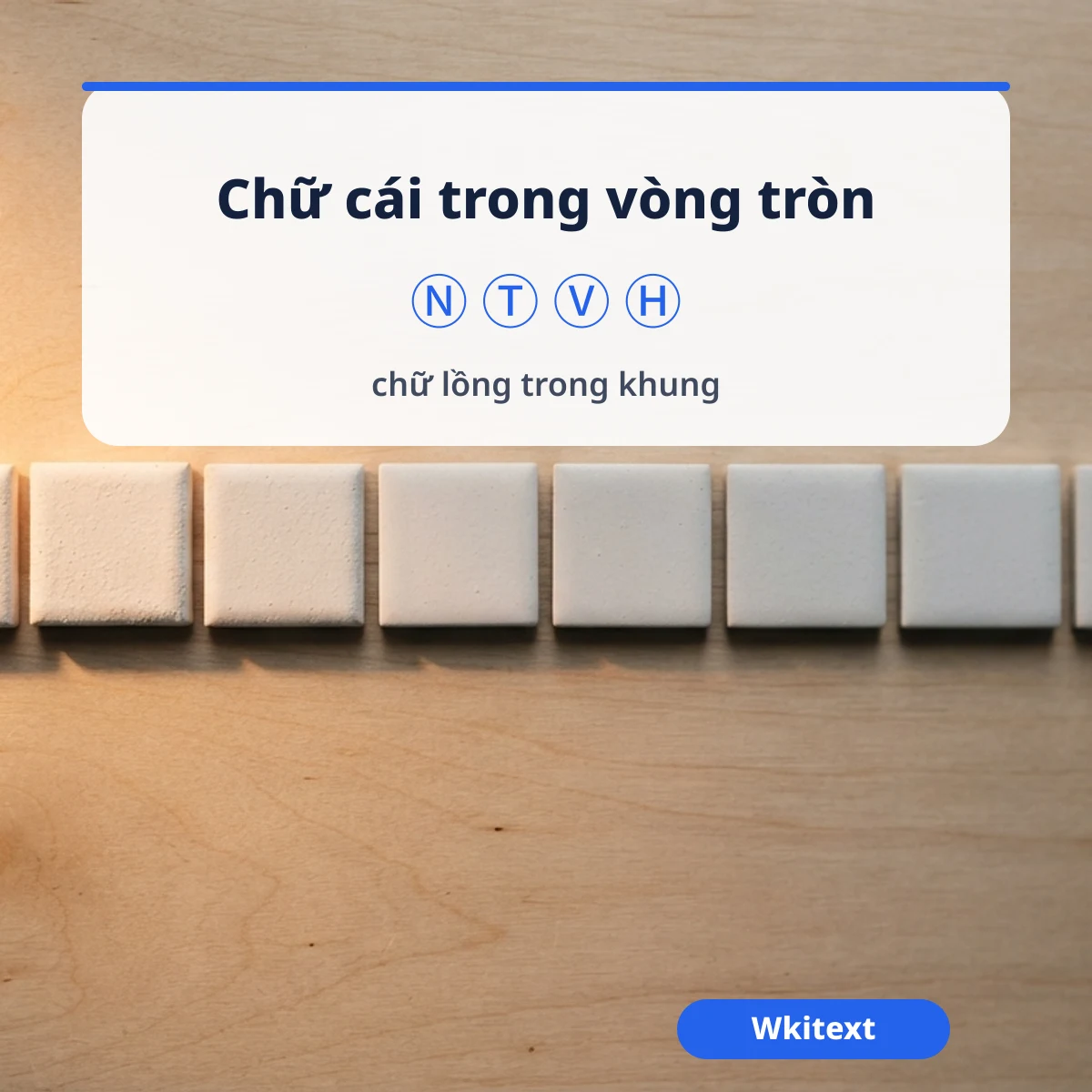 Mẫu kí tự chữ cái có nút COPY