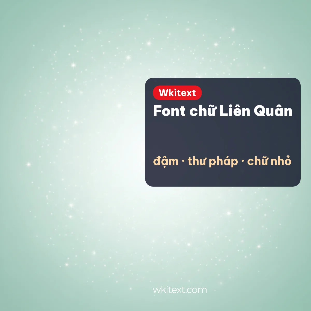 Font chữ Liên Quân dạng kiểu chữ Unicode để ghép tên