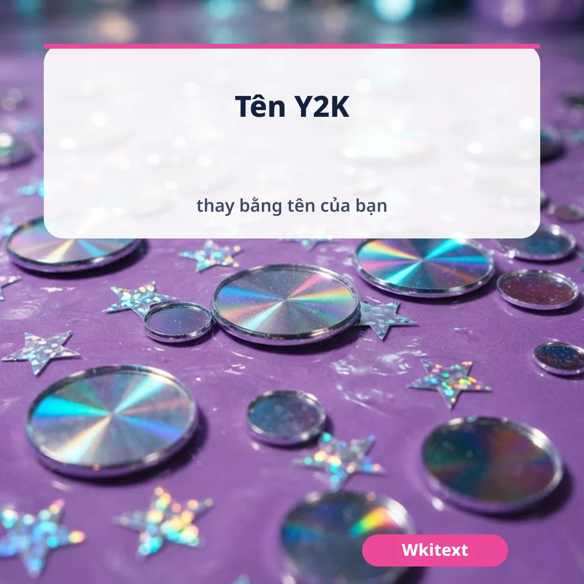 Mẫu kí hiệu Y2K có nút COPY
