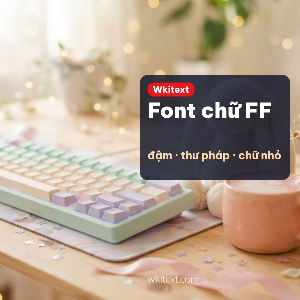 Font chữ FF dạng kiểu chữ Unicode để ghép tên