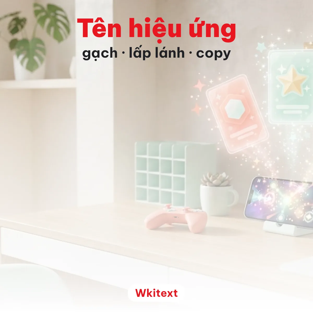 Tên hiệu ứng bằng kí tự Unicode để chép và dán