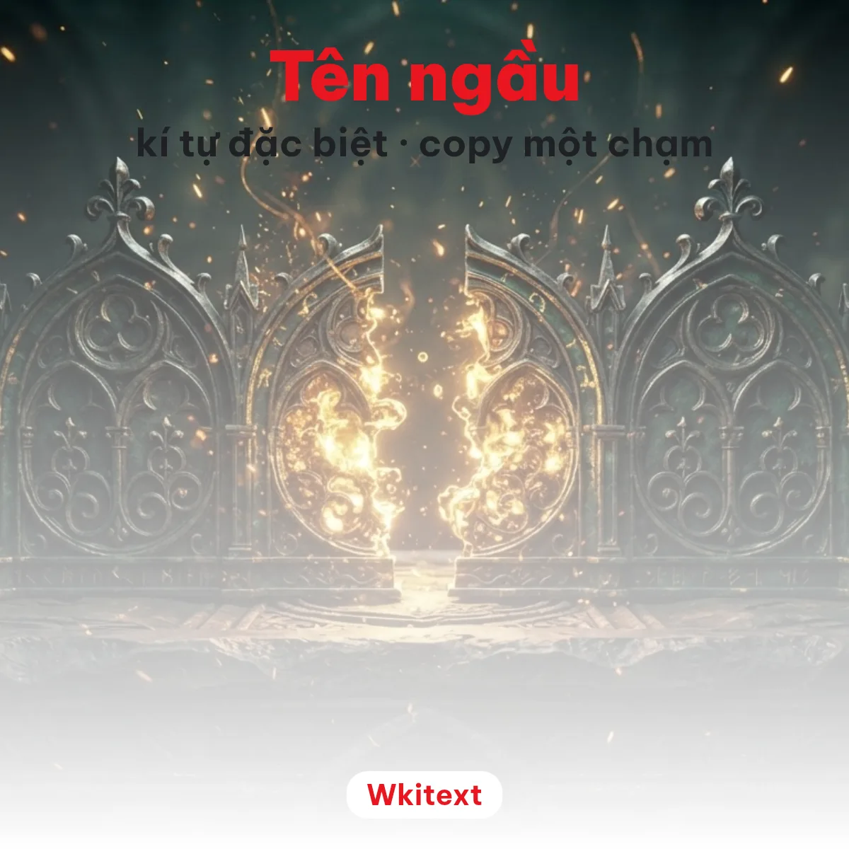 Tên ngầu có kí tự đặc biệt để chép và dán